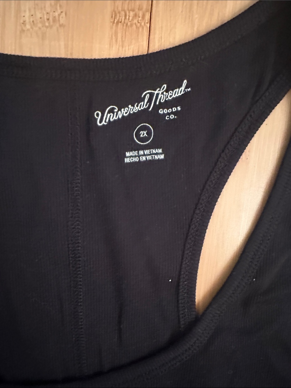Universal Thread Black Racerback Tank Top - Picture 2 of 3